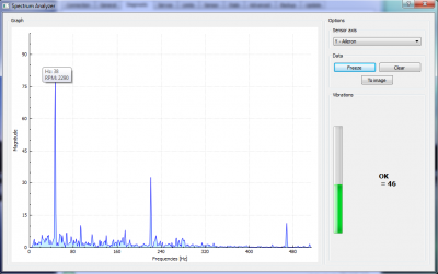 Small piece of tape on one tail blade.