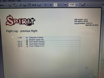 Today's flight and crash