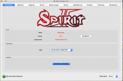 1. macOS connected, Settings 3.2.1, unit 3.2.1