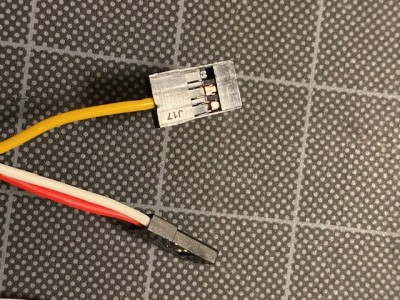 Move yellow wire the centre pin.